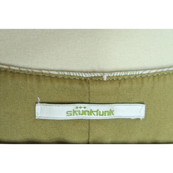 Skunkfunk Sheath Dress Asymmetrical Olive Green Organic Cotton Womens Size 4 - Picture 10 of 10